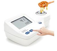Réfractomètre 0-85 % de sucre numérique à double affichage avec capteur ATC et température, étanchéité IP65, testeur de qualité alimentaire pour miel, jus, confiture, précision de 0,1 %, étui portable