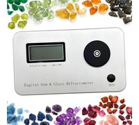 Réfractomètre à pierres précieuses pour test de bijoux, identifie avec une gamme de 1 300 à 3 000 RI, batterie de 700 mAh pour jusqu'à 10 000 tests, erreur ± 0,005, précision 0,001