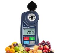 Réfractomètre Brix Numérique avec Compensation Automatique de Température, pour Échantillons d'Eau, Aliments, Fruits, Boissons et Teneur en Sucre des Cultures (0,0-55,0% Brix)