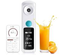 Réfractomètre Brix numérique portable 0-32%/0-55% Précision ± 0,1% Testeur Bluetooth pour café, fruits, légumes, bière, vin - Mesure précise