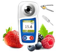 Réfractomètre numérique 0-35 % avec compensation automatique de la température pour jus, miel, vin et boissons - Parfait pour le brassage maison et les tests alimentaires
