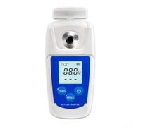 Réfractomètre numérique 0 à 32 % pour analyse des boissons alimentaires, avec compensation automatique de la température, étui portable bleu (0-55 %)