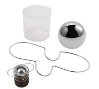 Refroidissement du café en acier inoxydable - réutilisable pour boissons, jus, whisky, cocktails | Boule de refroidissement avec support en métal, alternative à la glace, outil de bar pour