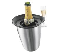 Refroidisseur à champagne en acier inoxydable avec compartiment de refroidissement amovible