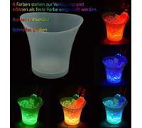 Refroidisseur à champagne, seau à glace de 5 litres, éclairage LED RGB, étanche, refroidisseur à bouteilles