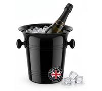Refroidisseur à vin de 3,5 litres, seau à glaçons en acier inoxydable, noir