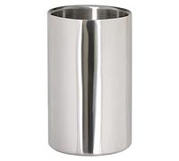 Olympia Rafraîchisseur double paroi en inox poli, isolation à double paroi, taille : 196 (H) x 120 (Ø) mm, convient aux bouteilles jusqu'à 105 mm de diamètre, DM118