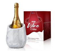 Refroidisseur à vin Marmor, 750 ml, refroidisseur à champagne, pierre, blanc