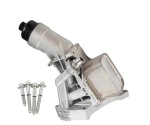 Refroidisseur d‘huile Boîtier de filtre refroidissement d'huile en aluminium, Convient pour Bmw F30 230i 330e 330i GT 430i 530i 530e 740e xDrive X3 X4 B46 OE 11428596283