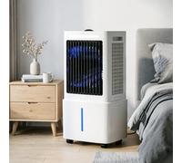 Refroidisseur d'air 25L 3-en-1 avec télécommande, refroidissement évaporatif portable, minuterie 12H, 3 vitesses, oscillation, climatiseur avec blocs de glace pour maison bureau
