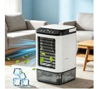 Refroidisseur d'Air - Climatiseur mobile - Ventilateur Portable 3 en 1 - 900ml - 3 Vitesses - Veilleuse 7 couleurs - Silencieux