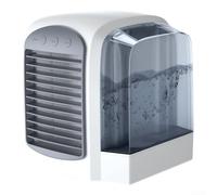 Refroidisseur d'Air Compact 17cm Réservoir 380ml ABS | Design aérodynamique, flux d'air optimisé, silencieux pour dormir, bureau calme, salon confortable