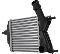 Refroidisseur d'air de suralimentation, ailettes de refroidissement soudées, aluminium, 192 x 203 mm, HELLA, pour LANCIA YPSILON, entre autres