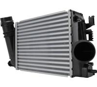 Refroidisseur d'air de suralimentation, ailettes de refroidissement soudées, aluminium, 282 x 217 mm, HELLA, pour NISSAN QASHQAI, entre autres