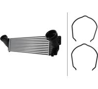 Refroidisseur d'air de suralimentation, ailettes de refroidissement soudées, aluminium, 524 x 158 mm, HELLA, pour BMW X5, entre autres
