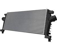 Refroidisseur d'air de suralimentation, ailettes de refroidissement soudées, aluminium, 665 x 285 mm, HELLA, pour OPEL ZAFIRA, entre autres