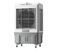 Refroidisseur d'air évaporatif 3 en 1, réservoir de 55L pour le refroidissement de 10H.Conception mobile portable avec roues et contrôle supérieur.Idéal pour l'utilisation industrielle de bureau à dom