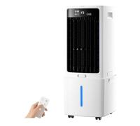 Refroidisseur d'Air Évaporatif avec Réservoir 12L, Télécommande, 3 Vitesses de Vent, Minuterie 12H, Fonction Oscillante, Climatiseur Mobile pour Maison, Bureau, Petites Pièces