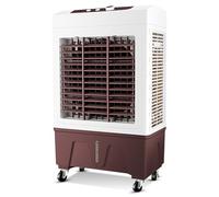 Refroidisseur d'air Évaporatif Industriel 35L, Climatiseur Mobile à Évaporation avec Panneau de Commande Mécanique, 3 Vitesses, Oscillation Gauche-Droite à 120°