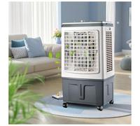 Refroidisseur D'Air éVaporatif Portable De 30l, Ventilateur De Refroidissement Portable Sur Roue à 3 Vitesses, 6 Packs De Glace, Refroidisseur De Marais pour Bureau, Patio, Chambre