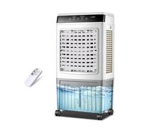 Refroidisseur d'air évaporatif portable de 40 l avec télécommande, unité mobile AC avec minuterie de 7,5 h, 3 modes et 3 vitesses, ventilateur de climatiseur roulant pour la maison, le bureau, la