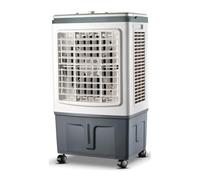 Refroidisseur d'Air Évaporatif Portable Mobile 30L, 3 en 1 Ventilateur Humidificateur, Climatiseur Mobile Sans Évacuation Silencieux, 3 Vitesses, Oscillation 120°, pour Maison Bureau