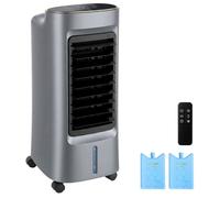 Refroidisseur d'air - HOMCOM - 4 en 1 humidificateur purificateur ventilateur - 3 vitesses, 3 modes - ABS - 34,2x32,6x77cm - gris