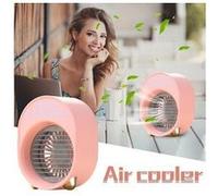 Refroidisseur d'air humidification spray refroidissement bureau refroidissement usb petit ventilateur mini eau rose