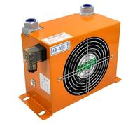 Refroidisseur d'air hydraulique, 30l/min, AC DC, radiateur d'huile refroidi par Air, ventilateur d'échangeur de chaleur AJ0607T-CA Absorption efficace des chocs(AC220V)