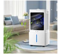 Refroidisseur d'Air par Évaporation 25L, Climatiseur Mobile 3-en-1 avec Télécommande, 3 Modes et Minuterie 1-12H, Ventilateur de Refroidissement Silencieux pour Chambre, Bureau