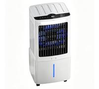 Refroidisseur d'air par évaporation 3 en 1, climatiseurs portables avec télécommande et minuterie, ventilateur de climatiseur silencieux sans fenêtre à 12 vitesses for chambre, bureau