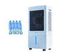 Refroidisseur d'air par évaporation avec réservoir d'eau amovible de 25 L, ventilateur portable à 3 vitesses et 3 modes, minuterie de 12 heures, oscillation large, télécommande, refroidisseur