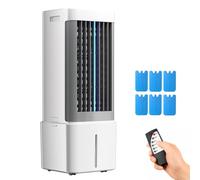 Refroidisseur d'air par évaporation avec télécommande, Refroidisseur de Marais de 3,7 Gal avec 6 Blocs de Glace