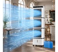 Refroidisseur d'air par évaporation, climatiseur portatif 3 en 1 pour Refroidisseur de Marais