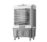 Refroidisseur d'air par évaporation de 50 L, ventilateur humidificateur portable avec 3 vitesses, grand réservoir d'eau, fonctionnement silencieux pour la maison et le bureau avec roues pour une