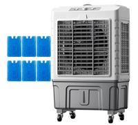 Refroidisseur d'air par évaporation, refroidisseur de marais portable à 3 vitesses avec oscillation de 120°, grand réservoir pour la maison, le bureau, le magasin - Solution de refroidissement