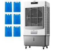 Refroidisseur d'air par évaporation, refroidisseur de marais portable à 3 vitesses avec oscillation de 120°, grand réservoir pour la maison, le bureau, le magasin - Solution de refroidissement