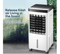 Refroidisseur d'air par refroidisseur de marais portable 3 en 1 avec ventilateur 3 vitesses minuterie réservoir d'eau de 10 L