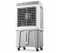 Refroidisseur d'air portable avec oscillation à 120° - Ventilateur industriel à haut volume pour la maison et le bureau - 4 réglages de vitesse - 100 cm - Solution de refroidissement efficace pour