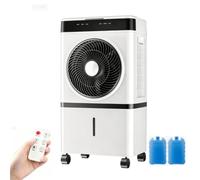 Refroidisseur d'air Portable avec Télécommande, Minuterie 12h et Réservoir de 14L, Climatiseur Mobile Silencieux pour Chambre, Maison et Bureau