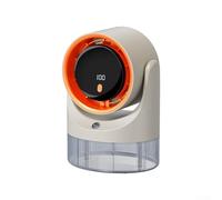 Refroidisseur d'air portable compact avec réservoir d'eau de 450 ml, 100 vitesses réglables, design écoénergétique de type C pour chambres, voitures et utilisation en extérieur (blanc)