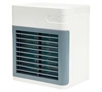 Refroidisseur D'air Portable de Bureau, Plastique, 3 Vitesses, 5w, Blanc | 270 Ml, Batterie 2000 Mah, Minuterie Intégrée, Usage Chambre et Salon, Fonctionnement Bouton