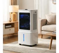 Refroidisseur d'air portable évaporatif 3-en-1 avec télécommande, réservoir 25L, 3 vitesses, 3 modes de vent, minuterie 12H, oscillation 120° pour maison bureau chambre