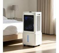 Refroidisseur d'air portable évaporatif 3-en-1 ventilateur/humidificateur avec réservoir 25L et télécommande, 3 vitesses, minuterie 12H, oscillation 120°, silencieux pour maison bureau chambre