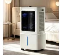 Refroidisseur d'air portable évaporatif avec télécommande, réservoir 25L, 3 vitesses, minuterie 12H, oscillation 120° pour maison bureau chambre