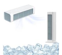 Refroidisseur d'air Qinux Breezamax 2025, ventilateur de bureau sans pales ultra-silencieux, unité de refroidissement personnelle portable et écoénergétique avec batterie rechargeable pour la maison