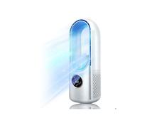Refroidisseur d'air sans pales - 6 vitesses, humidificateur LED 7 couleurs, silencieux USB - pour bureau et camping
