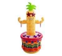 Refroidisseur d'ananas gonflable, portable et facile à installer, 122 x 60 cm, refroidisseur gonflable pour fête de piscine, boissons à l'ananas, célébrations, pour bière, barbecue, bar, jeux de plage