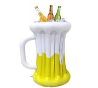 Refroidisseur De Bière Gonflable Flottant Grand Portable Boissons | Seau À Boissons Gonflable Flottant En PVC Barbecue Piscine Anniversaire