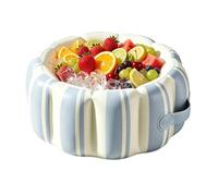 Refroidisseur de boissons gonflable pliable et portable en PVC avec poignée | Glacière gonflable d'été pour fête à thème, fête d'anniversaire, fête à la piscine, extérieur, camping, jardin et pelouse